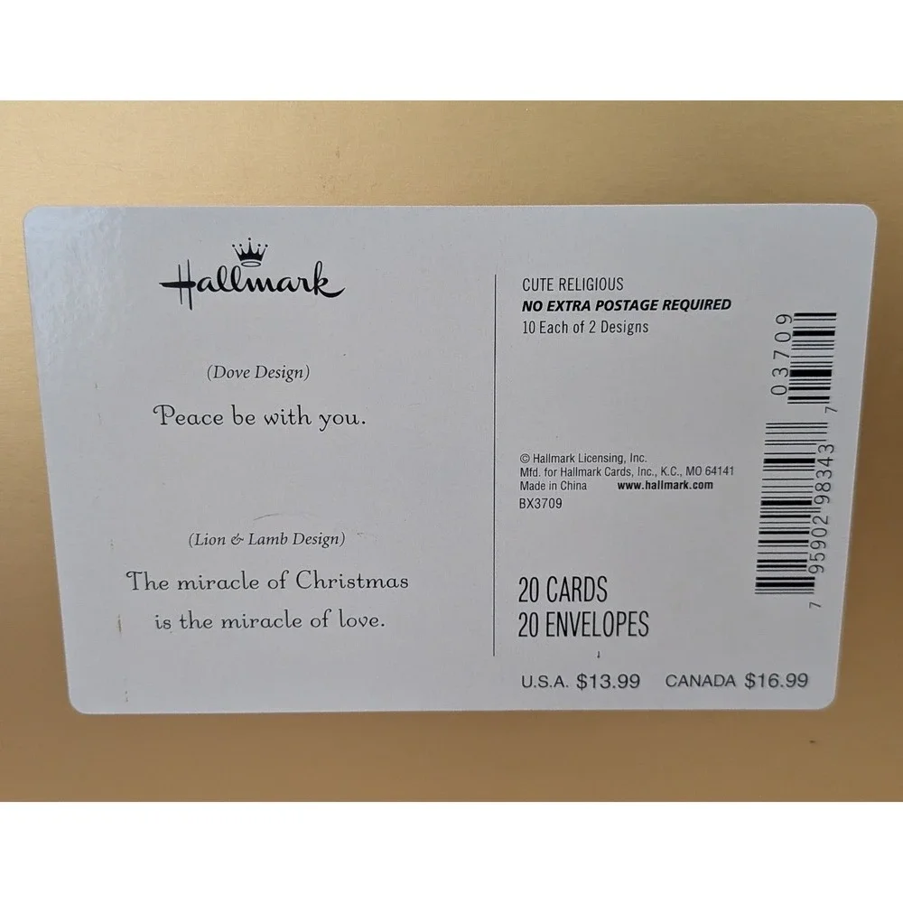 Hallmark Havoc Publishing Greeting Cards 38ct Multi New Christmas Botanical